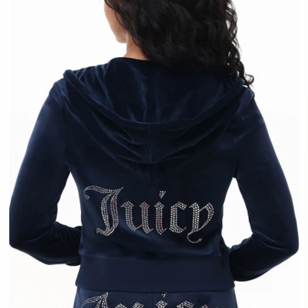 Juicy Couture Regal Blue Velour Jacket